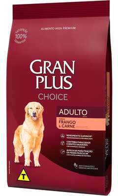 Ração GranPlus Choice Cães Adultos Frango e Carne 10,1 kg